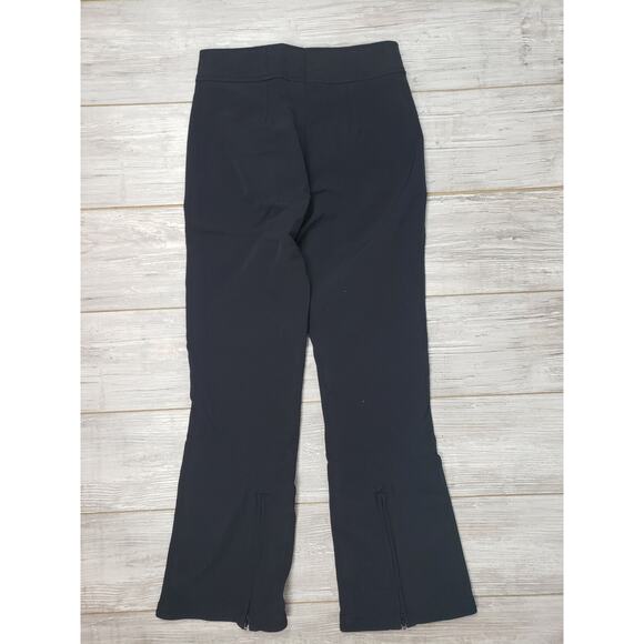 Metropolis Womens Ski Pants Sz 10 100% Nylon Black front and leg zipper - Picture 2 of 7